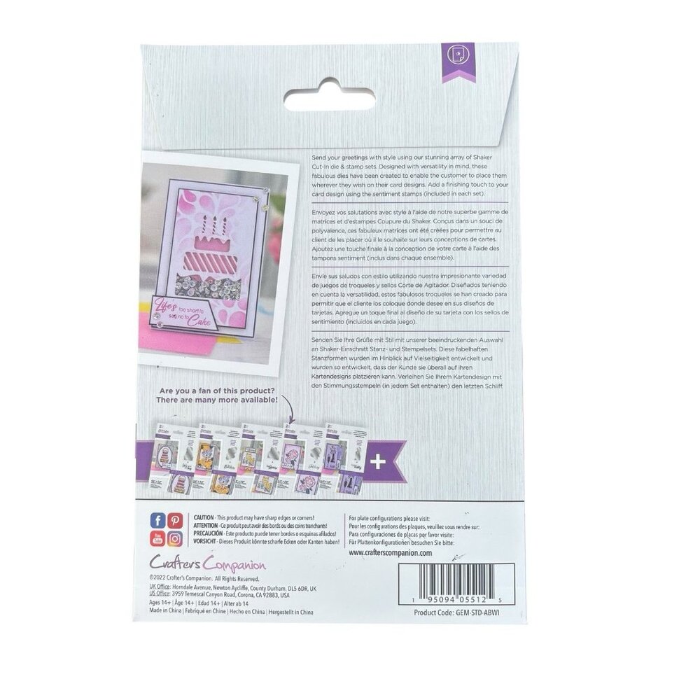 Gemini Crafter’s Companion Stamp Die Lot 4 Card Making Birthday Sets New - Picture 9 of 12